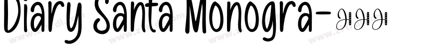 Diary Santa Monogra字体转换
